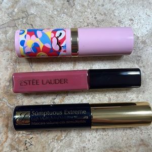 💋Estée Lauder Set: Mascara, Lipstick, Lip Shine, Free Tag💋